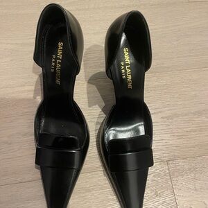 Saint Laurent Black Patent Leather Heels